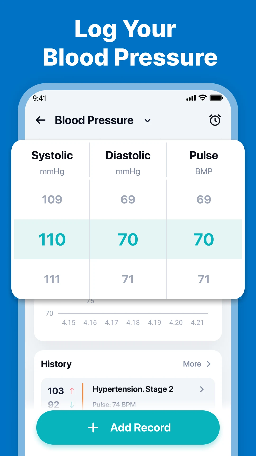 Blood Pressure Tracker screenshot
